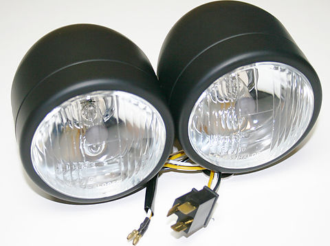 Custom Matte Black Dual Beam Headlights