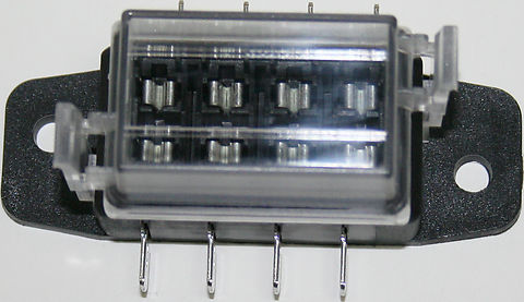 4-Way Fuse Block for Standard Plug in Fuses