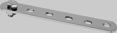 6&quot; Hanger strap - 2 hole with nut &amp; bolt - Chrome