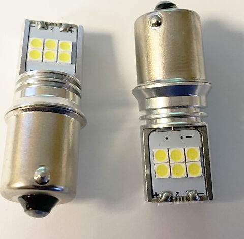 1156 White LED Turn Signal Bulb Set/2