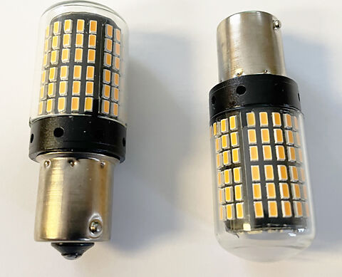 1156 Amber LED Turn Signal Bulb Set/2