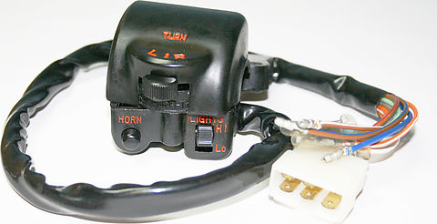 Bar Switch Assembly ~ Left (Clutch) Side