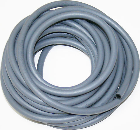 Gray Rubber Fuel Line 25Ft Roll ~ 4mm