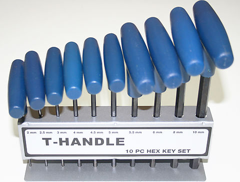 T Handle Hex Key Set (Metric Type)