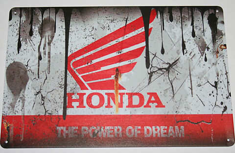 Honda Logo (Paint Splatter) - Tin Sign