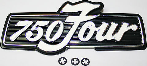 Honda CB 750 four k1 k2 páginas tapa emblema emblema side cover original 
